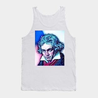 Ludwig van Beethoven snowy Portrait | Ludwig van Beethoven Artwork 13 Tank Top